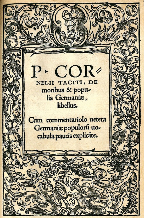 One of the first Renaissance editions of Tacitus' work (ca. 1519)